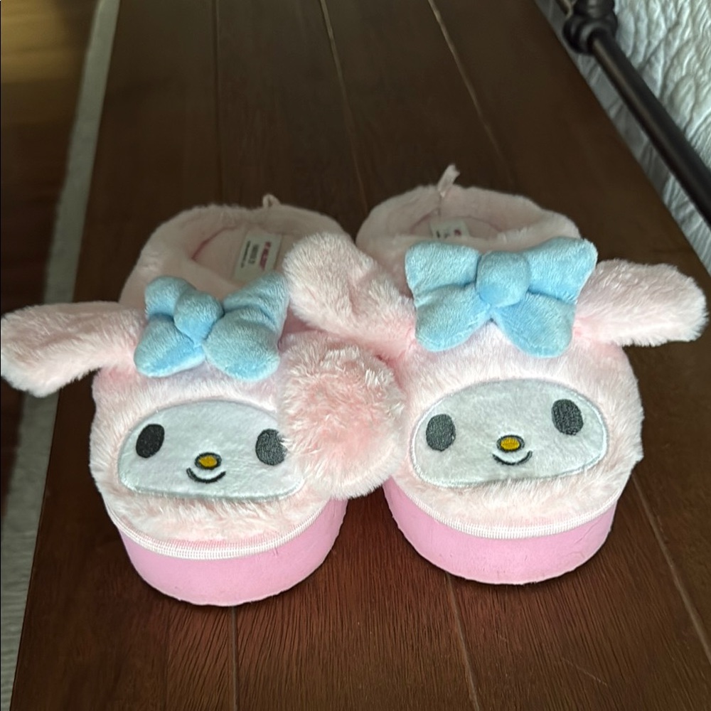 Cute Pink and Blue Character Slippers